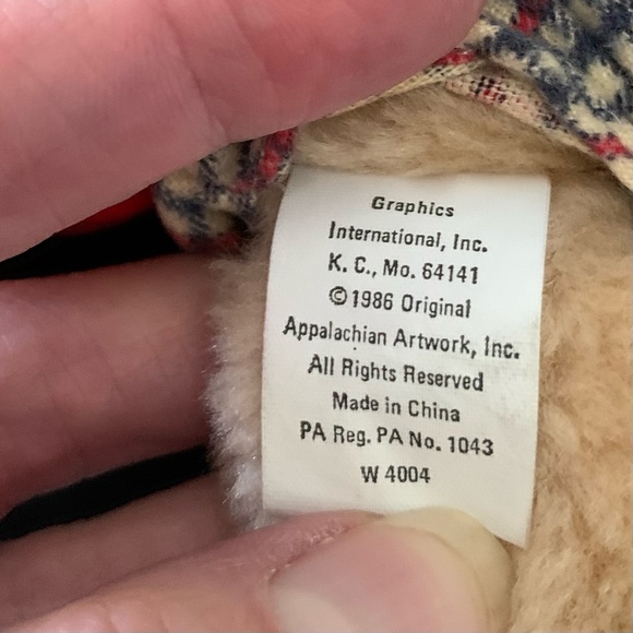 Furskins  "Boone"   8" Plush bear created by Xavier Roberts in the 80's VTG - Picture 4 of 5